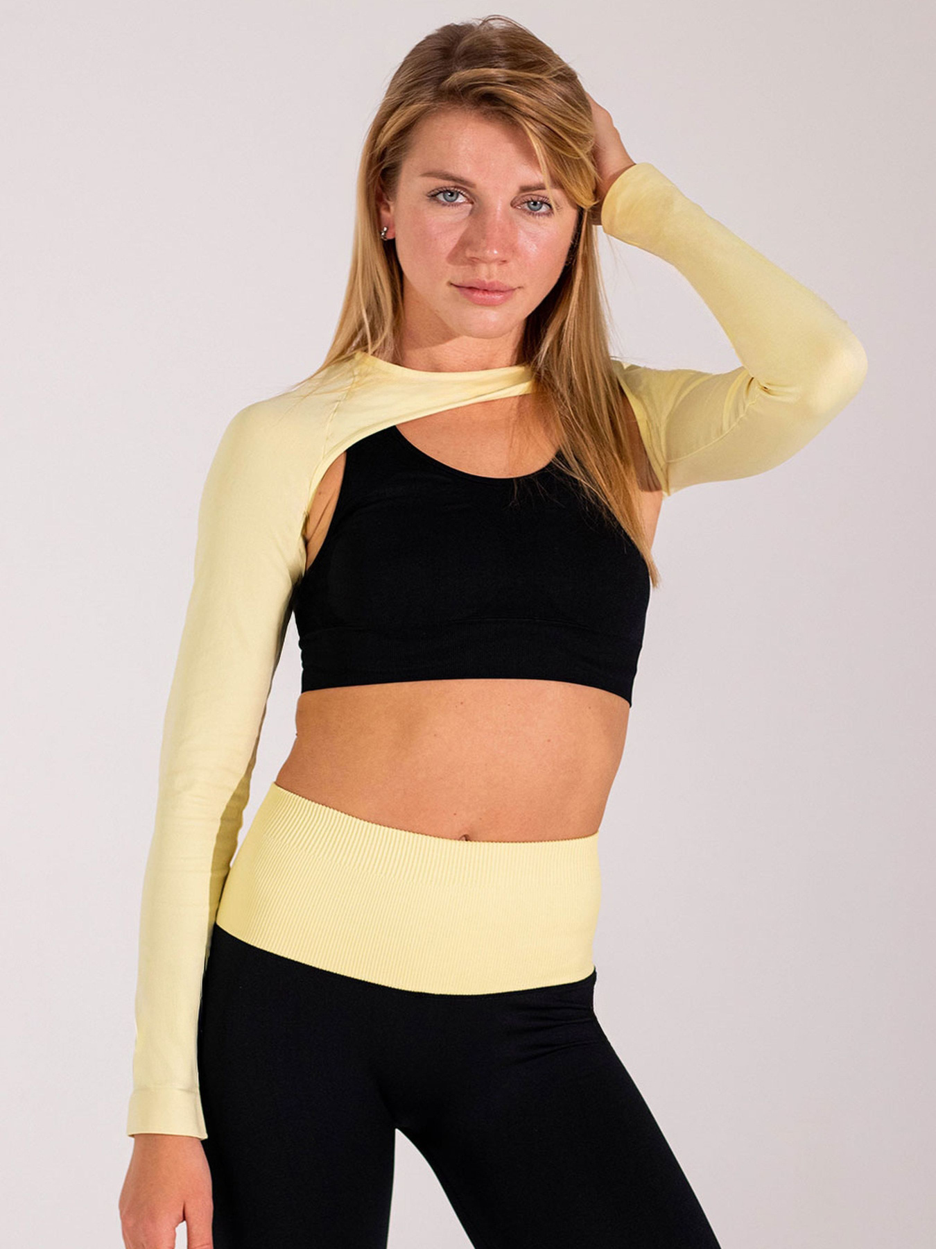 Giulia Женский кроп-лонгслив для многослойных образов FLEX SLEEVE модель UP-00003259 Фото