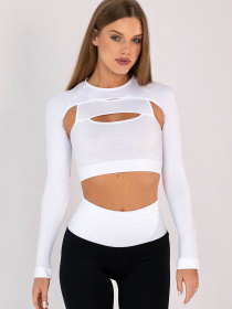 Giulia Женский кроп-лонгслив для многослойных образов FLEX SLEEVE модель UP-00003259 Фото