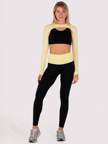 Giulia Женские бесшовные леггинсы с push-up эффектом и контрастным поясом FLEXING LEGGINGS GLAM модель UP-00003265 Фото