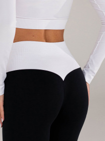 Giulia Женские бесшовные леггинсы с push-up эффектом и контрастным поясом FLEXING LEGGINGS GLAM модель UP-00003265 Фото