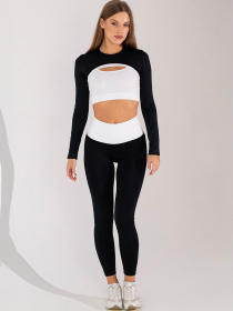 Giulia Женские бесшовные леггинсы с push-up эффектом и контрастным поясом FLEXING LEGGINGS GLAM модель UP-00003265 Фото