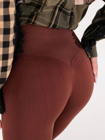 Giulia Женские бесшовные леггинсы с push-up эффектом и контрастным поясом FLEXING LEGGINGS GLAM модель UP-00003265 Фото