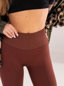 Giulia Женские бесшовные леггинсы с push-up эффектом и контрастным поясом FLEXING LEGGINGS GLAM модель UP-00003265 Фото