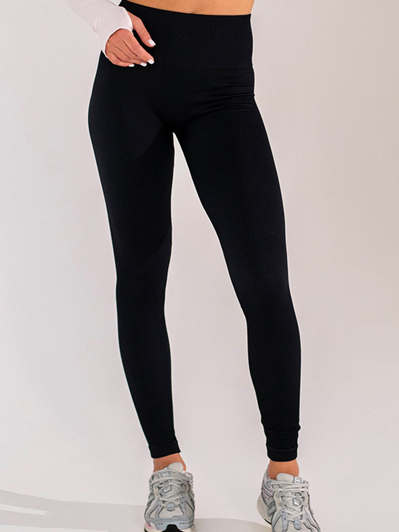 Giulia Женские бесшовные леггинсы в рубчик с моделирующим швом FLEXING LEGGINGS POWER модель UP-00003266 Фото