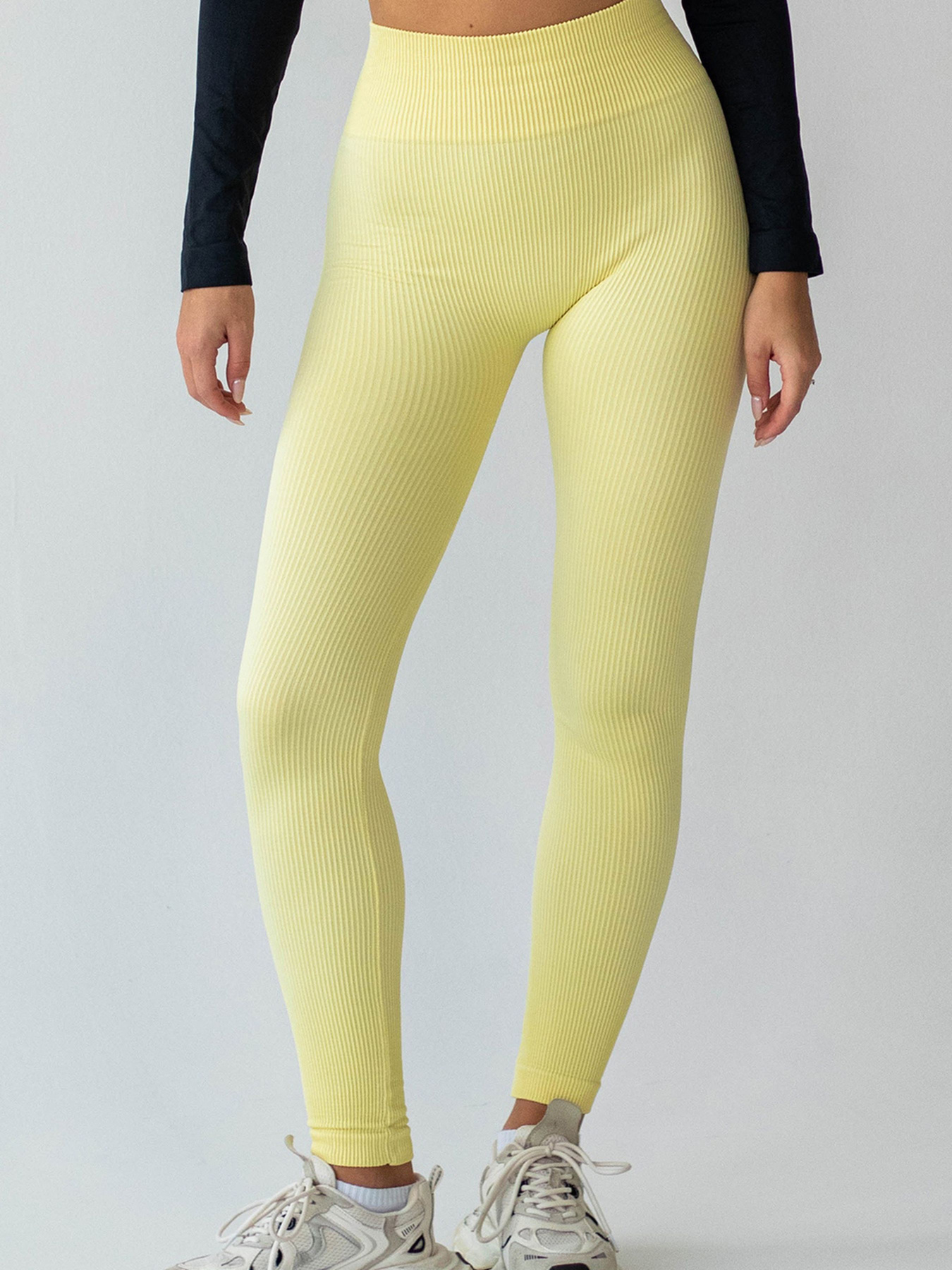 Giulia Женские бесшовные леггинсы в рубчик с моделирующим швом FLEXING LEGGINGS POWER модель UP-00003266 Фото