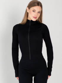 Giulia Женский лонгслив на молнии в рубчик Flex longsleeve "Bare" L96 модель UP-00003333 Фото