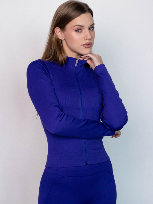 Giulia Женский лонгслив на молнии в рубчик Flex longsleeve "Bare" L96 модель UP-00003333 Фото