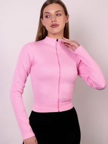Giulia Женский лонгслив на молнии в рубчик Flex longsleeve "Bare" L96 модель UP-00003333 Фото