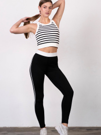 Giulia Женские леггинсы с полоской Flex pants "Everyday Comfort" LK002 модель UP-00003335 Фото