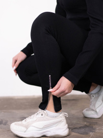 Giulia Женские леггинсы с декоративными молниями и компрессионной талией Flexing leggins "Urban Chic" B03 модель UP-00003336 Фото