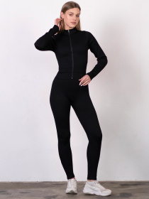 Giulia Женские леггинсы с декоративными молниями и компрессионной талией Flexing leggins "Urban Chic" B03 модель UP-00003336 Фото