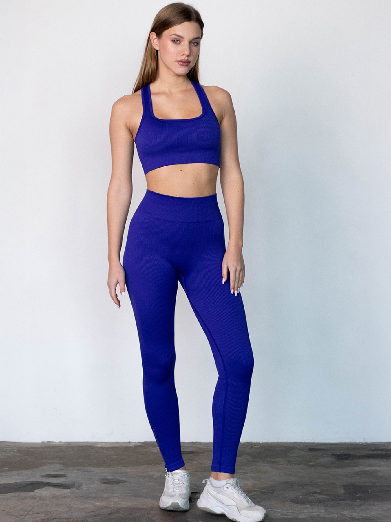 Giulia Женские леггинсы с декоративными молниями и компрессионной талией Flexing leggins "Urban Chic" B03 модель UP-00003336 Фото