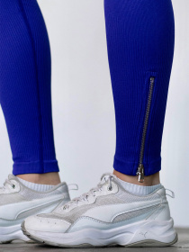 Giulia Женские леггинсы с декоративными молниями и компрессионной талией Flexing leggins "Urban Chic" B03 модель UP-00003336 Фото