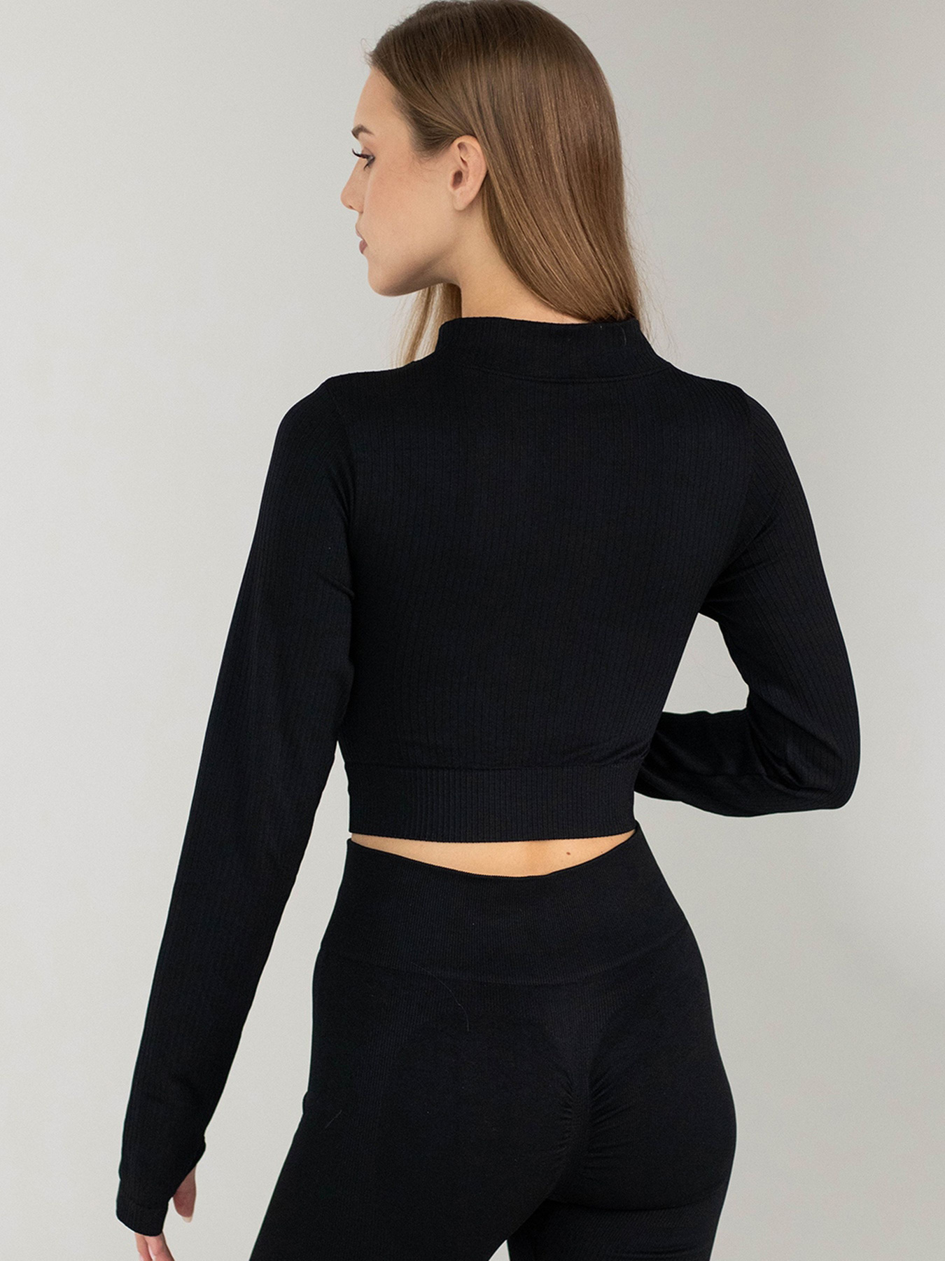 Giulia Кроп-кофта на молнии с митенками Flex crop "Zip-Up Active" XY110 модель UP-00003339 Giulia Кроп-кофта на молнии с митенками Flex crop "Zip-Up Active" XY110 модель UP-00003339 Фото