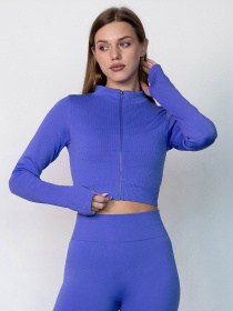 Giulia Кроп-кофта на молнии с митенками Flex crop "Zip-Up Active" XY110 модель UP-00003339 Фото