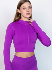 Giulia Кроп-кофта на молнии с митенками Flex crop "Zip-Up Active" XY110 модель UP-00003339 Фото
