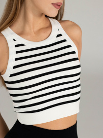 Giulia Женский бесшовный кроп-топ в полоску Flex top "Strip" BX07 модель UP-00003340 Фото