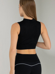 Giulia Женский спортивный топ-майка на молнии Flex top "Turbo Zip" B018 модель UP-00003341 Giulia Женский спортивный топ-майка на молнии Flex top "Turbo Zip" B018 модель UP-00003341 Фото