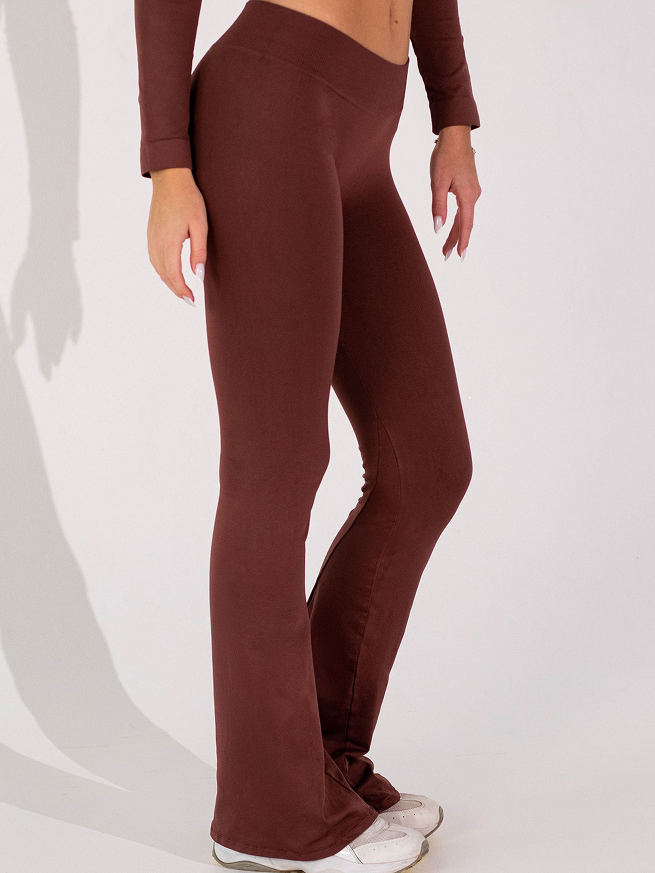 Giulia Женские бесшовные леггинсы клеш с заниженной посадкой FLEXING LEGGINGS JIVE модель UP-00003398 Фото