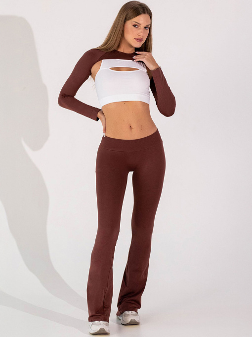 Giulia Женские бесшовные леггинсы клеш с заниженной посадкой FLEXING LEGGINGS JIVE модель UP-00003398 Фото