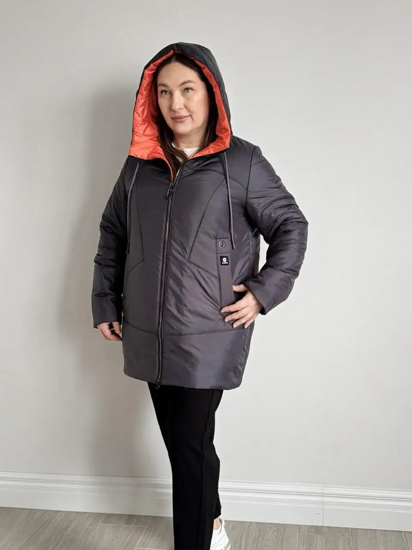 Куртка жіноча демісезонна модель SafinaEK-graphite Фото