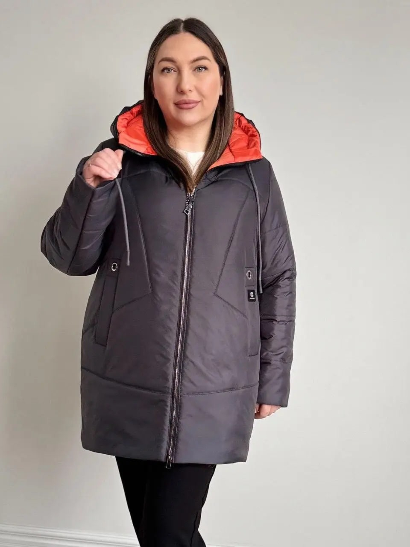 Куртка жіноча демісезонна модель SafinaEK-graphite Фото