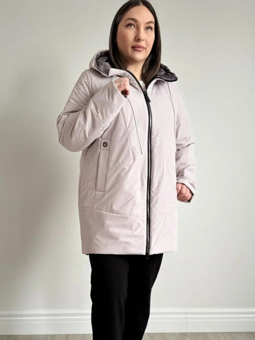 Демісезонна куртка UVENTUM модель SafinaEK-milk Фото