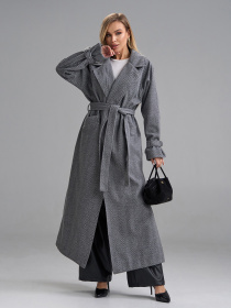 Пальто ISSA Plus модель 15489_серый Фото