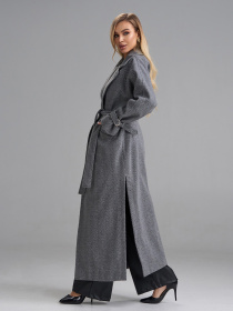 Пальто ISSA Plus модель 15489_серый Фото