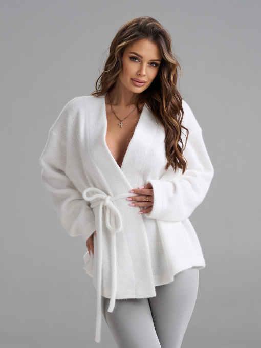 Кардиганы модель 15490_белый Фото