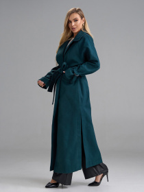 Пальто ISSA Plus модель 15488_бирюзовый Фото