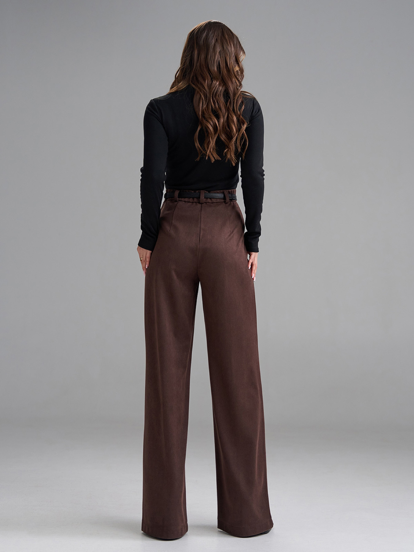 Жіночі брюки модель 15462_темно-коричневый Жіночі брюки модель 15462_темно-коричневый Фото