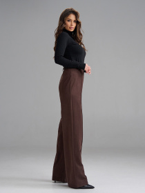 Классические штаны ISSA Plus модель 15462_темно-коричневый Фото