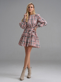 Платье мини ISSA Plus модель 15497_розовый Фото