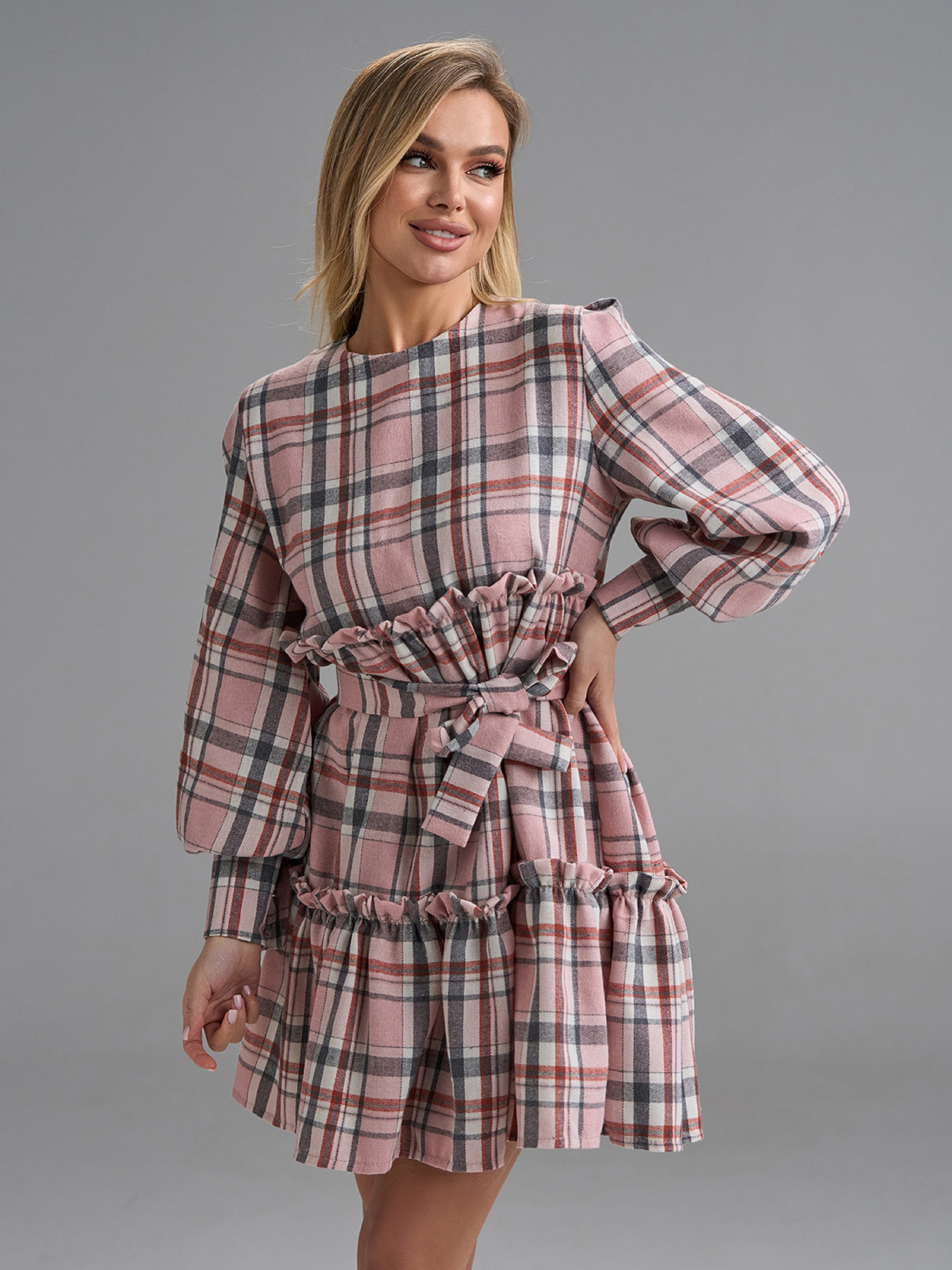 Платье мини ISSA Plus модель 15497_розовый Платье мини ISSA Plus модель 15497_розовый Фото