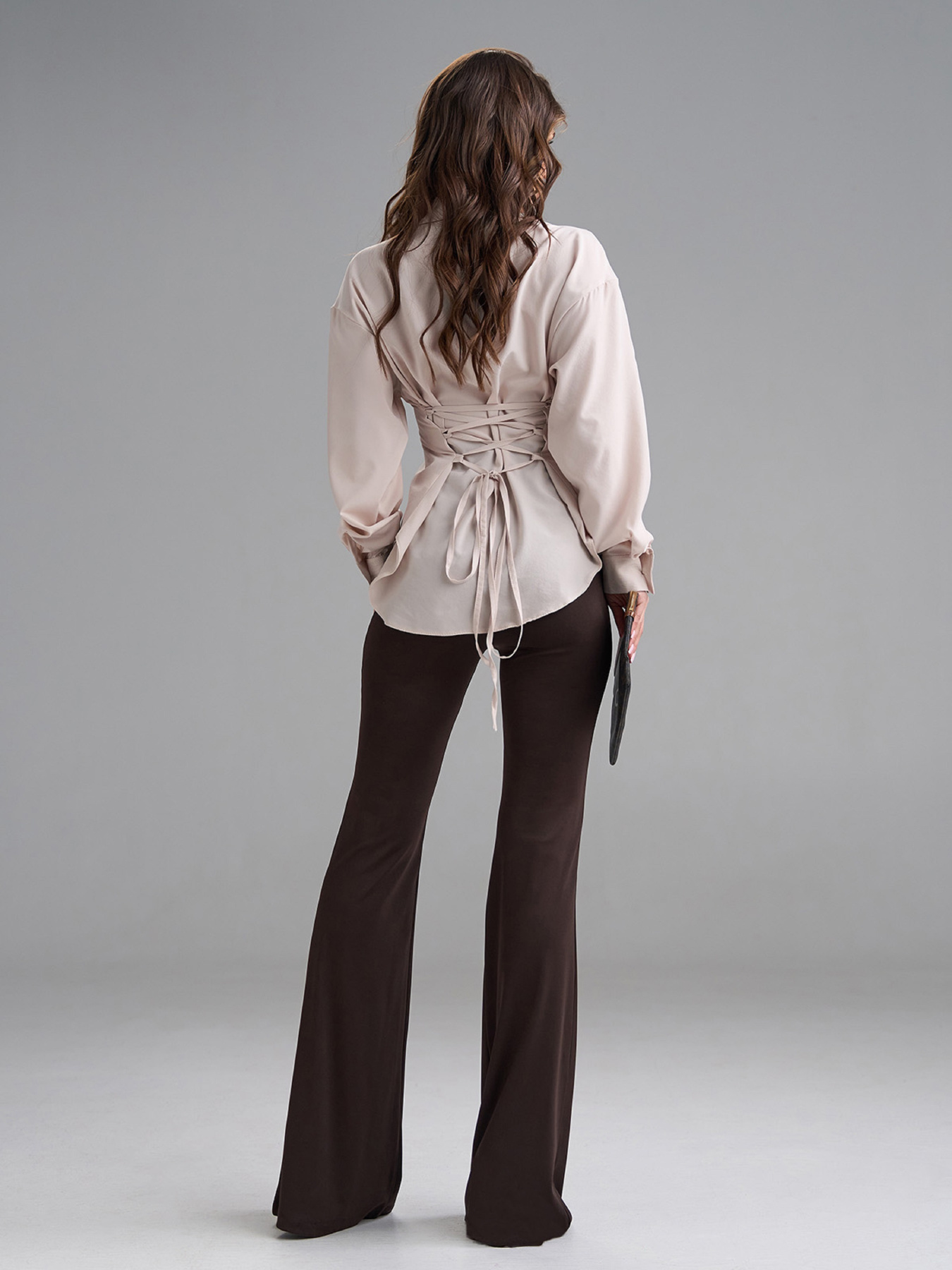 Жіночі брюки модель 15500_темно-коричневый Фото