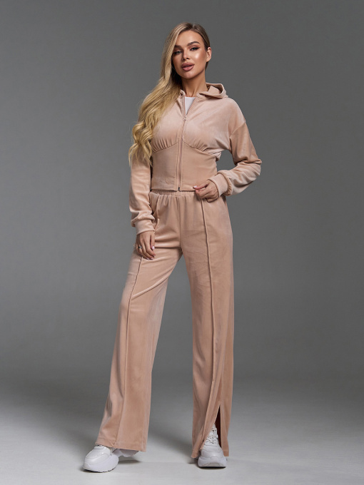 Спортивный костюм ISSA Plus модель SA-670_бежевый Фото