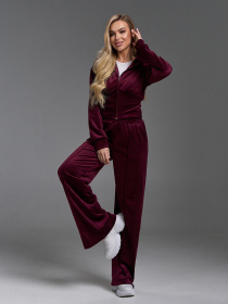 Спортивный костюм ISSA Plus модель SA-670_бордовый Фото
