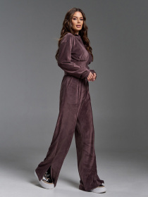 Спортивный костюм ISSA Plus модель SA-670_коричневый Фото