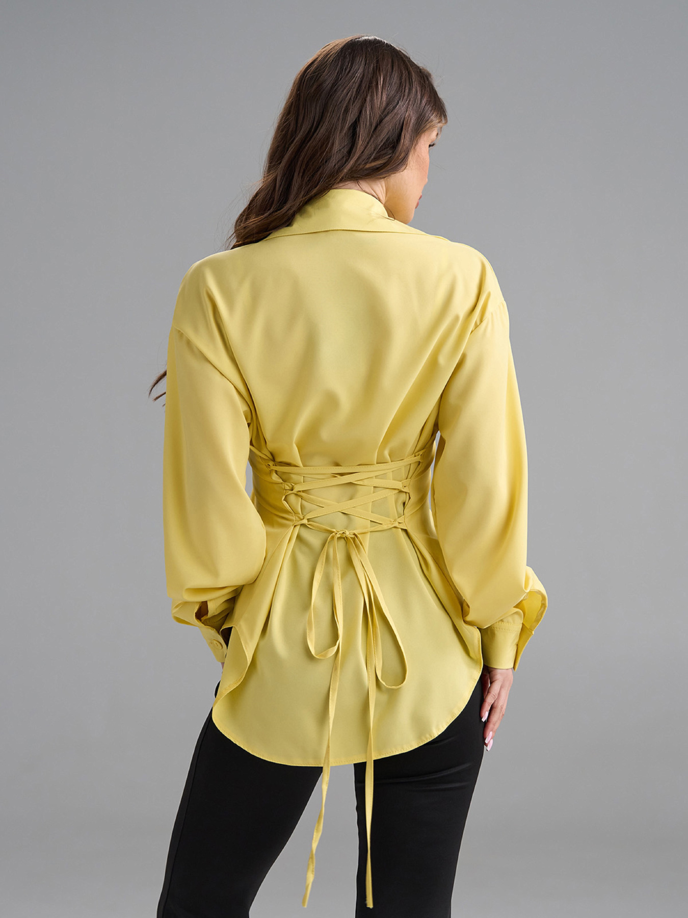 Жіночі сорочки модель SA-687_желтый Фото