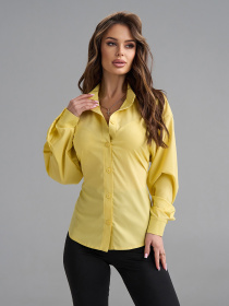 Рубашка повседневная ISSA Plus модель SA-687_желтый Фото