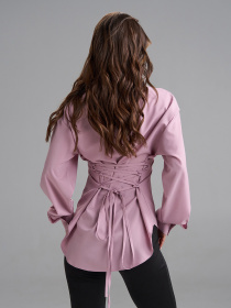 Сорочка повсякденна ISSA Plus модель SA-687_розовый Фото