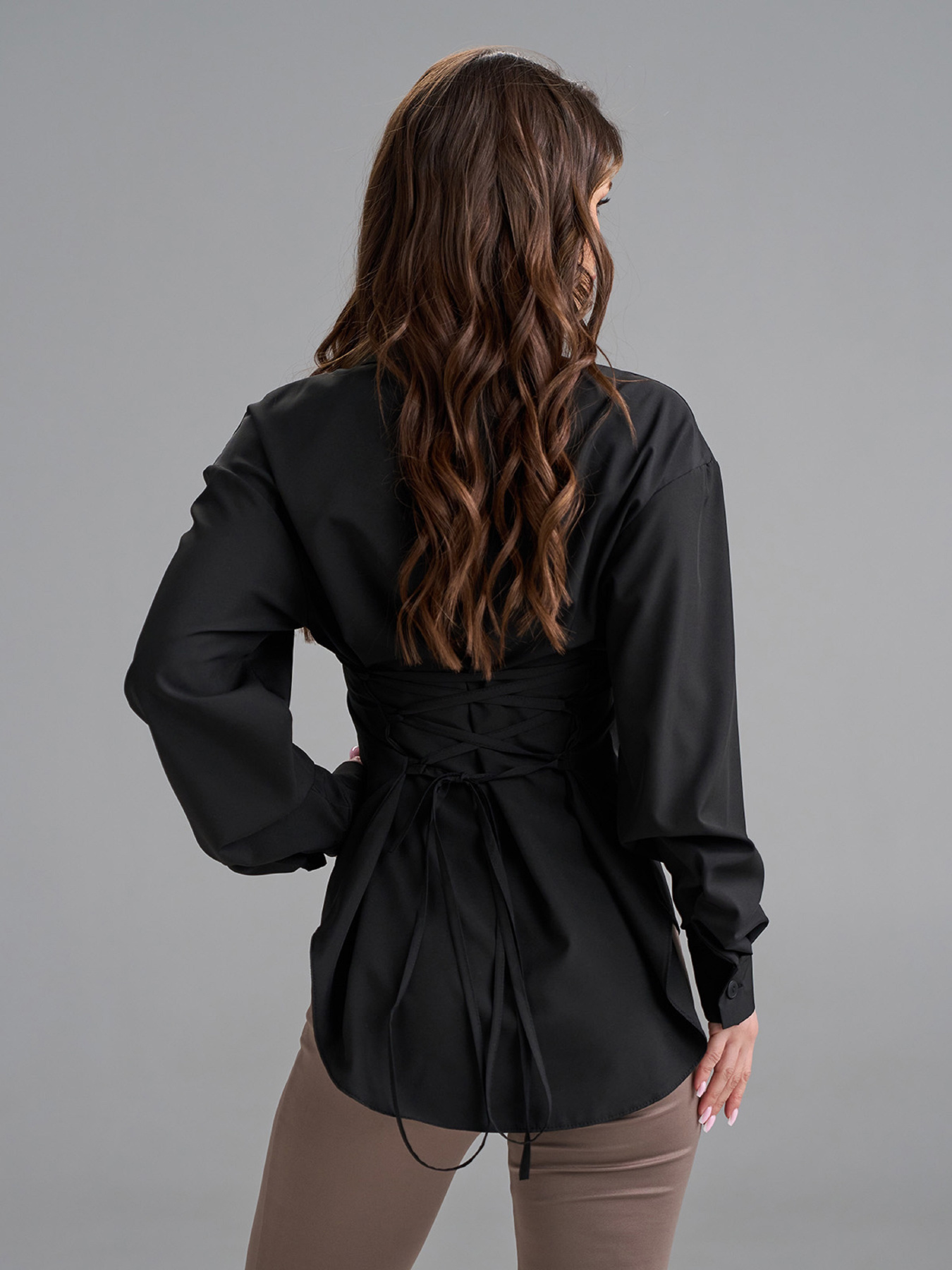 Сорочка повсякденна ISSA Plus модель SA-687_черный Фото