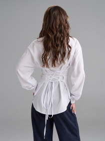 Жіночі сорочки модель SA-687_белый Жіночі сорочки модель SA-687_белый Фото