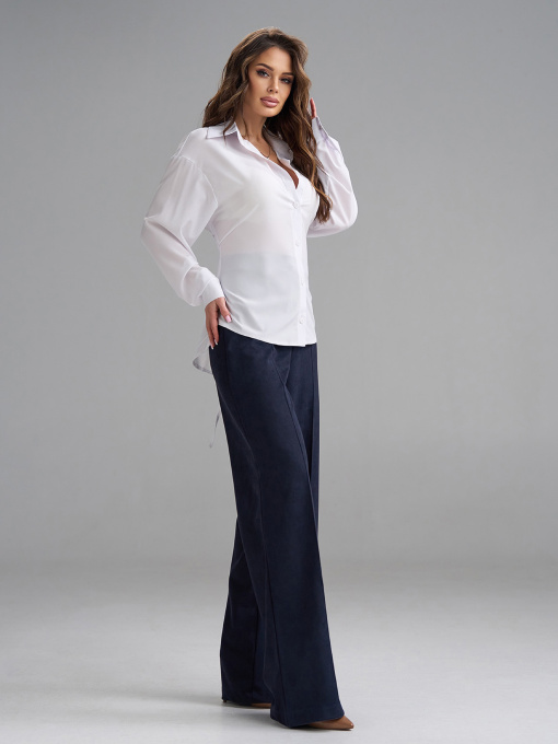 Рубашка повседневная ISSA Plus модель SA-687_белый Фото