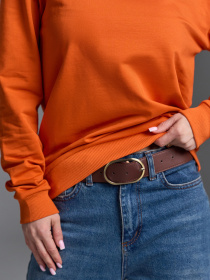 Свитшот ISSA Plus модель 15496_оранжевый Фото