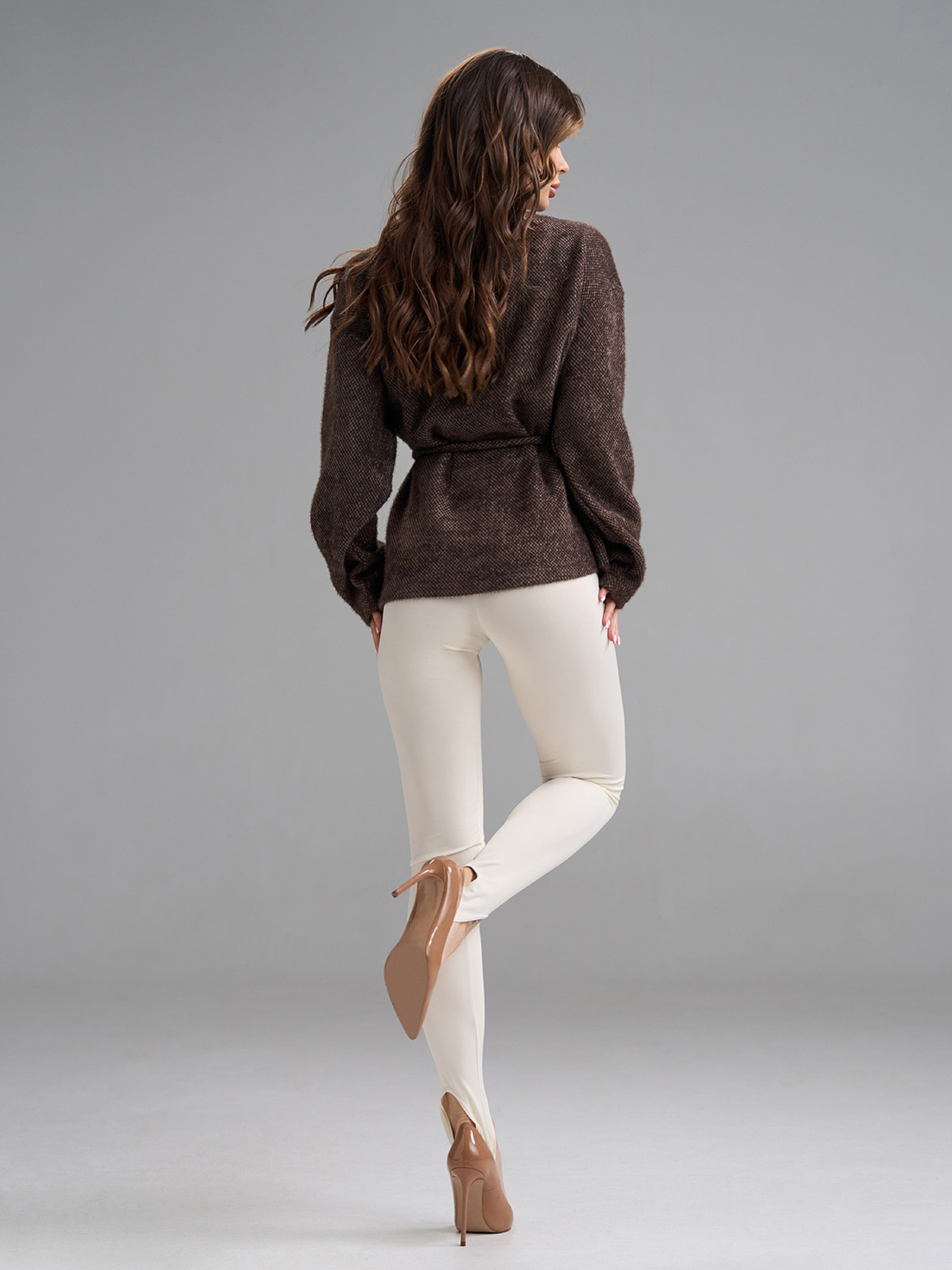 Леггинсы ISSA Plus модель 5545_светло-бежевый Фото