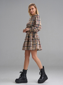 Платье мини ISSA Plus модель 15497_бежевый Платье мини ISSA Plus модель 15497_бежевый Фото