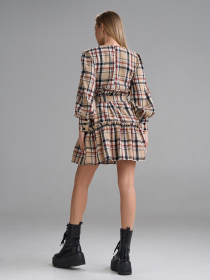 Платье мини ISSA Plus модель 15497_бежевый Платье мини ISSA Plus модель 15497_бежевый Фото