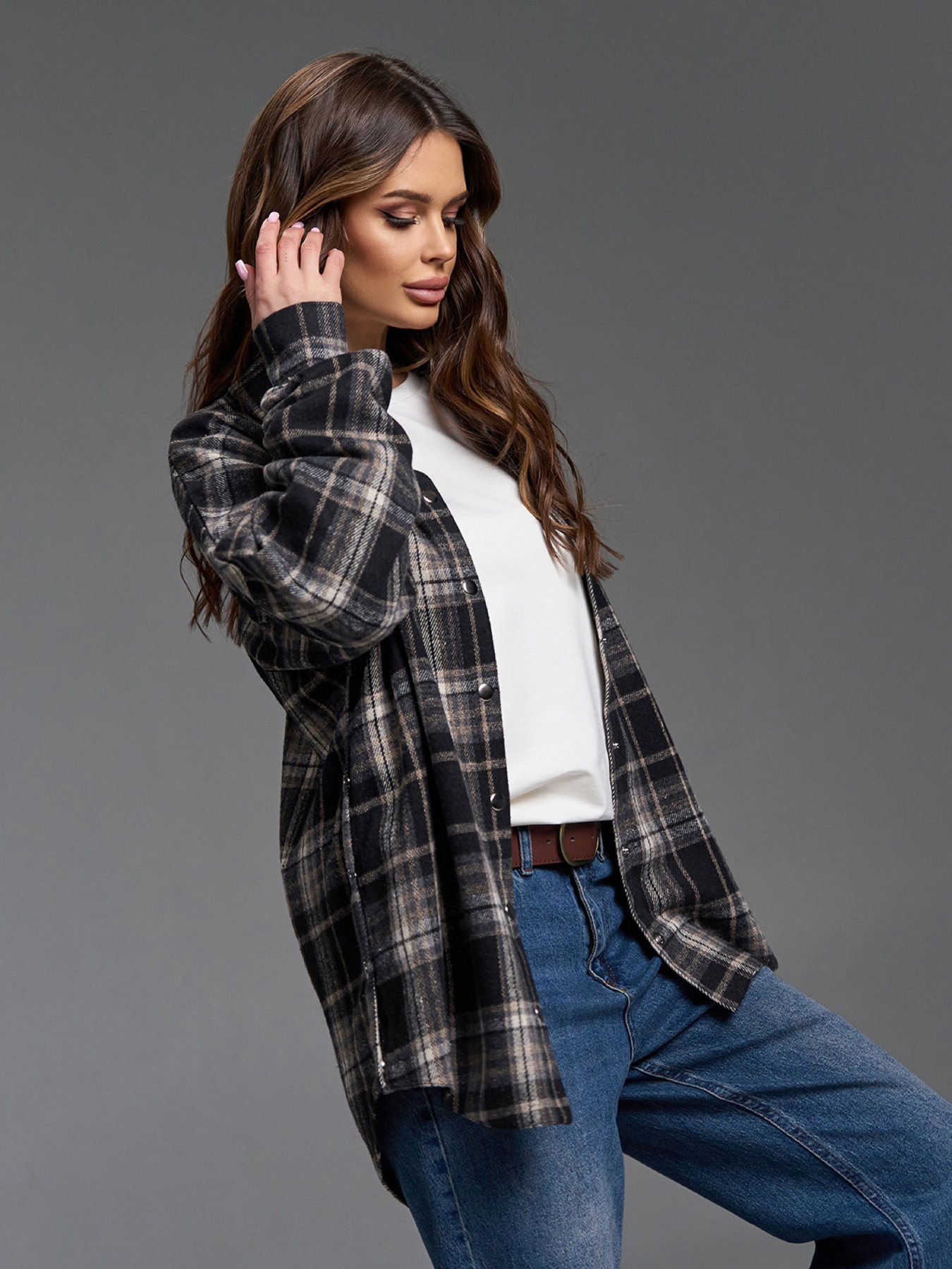 Сорочка повсякденна ISSA Plus модель SA-684_черный Фото